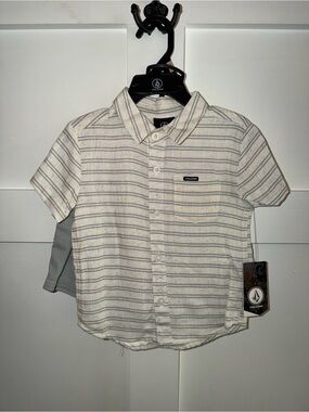 Volcom Kids Short Sleeve Shirt and Shorts Set